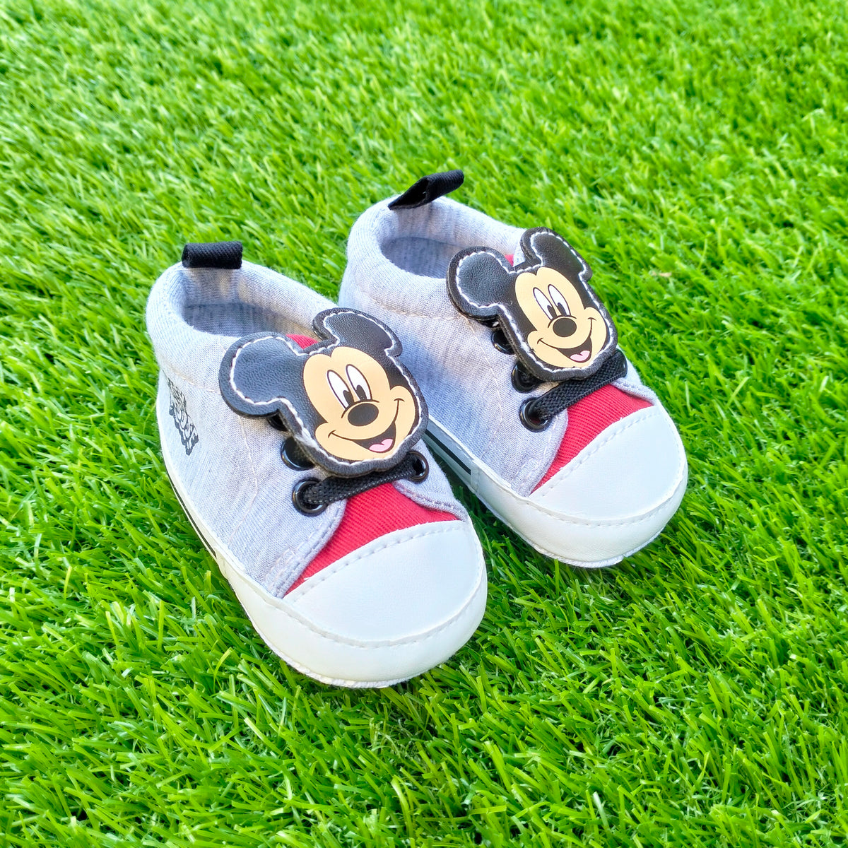 Micke Y Mouse Grey Prewalking Shoes 2663 A Mamaslittle