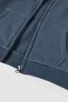 ZR Blue Pouch Pocket Zipper Hoodie 12475