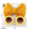 Sunflower Glasses with Bow Headband Set #2513