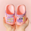 Dinosaur Cuteness Pink Washable Soft Clogs Crocks #2467 E