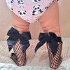 Girls Bow Fish Net Fashion Socks Stockings 2619