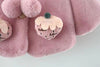 Strawbery Fur Soft Snow Coat Cape Shawl Pink Jacket 12639