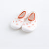 White Dotted Pink Silicone Socks Shoes 2712 B