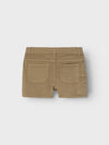 Nme it Camel Square Pocket Shorts 12953