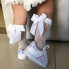 Girls Bow Fish Net Fashion Socks Stockings 2619