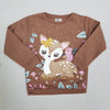 Deer Puff Printed Sweatshirt 13406