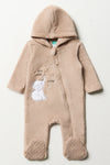 Ackermans Elephant Fur Babygrow Brown 13246