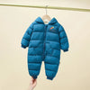 Teal Quilted Snow Suit Romper #11852 B