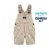 Oshksh Anchor Embroided Short Length Overalls Dungaree 12239