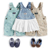 Oshksh Anchor Embroided Short Length Overalls Dungaree 12239