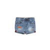 OM Three Patch denim Shorts 12963