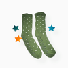 Dotted Green Antislip Baby Thermal Socks #2545