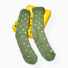 Dotted Green Antislip Baby Thermal Socks #2545