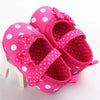 Pink Bow Polka Dots Prewalker Booties 2586 B