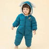 Teal Quilted Snow Suit Romper #11852 B