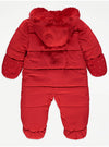 Minnie Mouse George Red Thick Quilted Snowsuit 13396