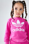 ADDS Pink Terry Tracksuit Crew Set 13432