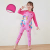 Unicorn Pink one Piece High Elastic Swimsuit with Cap 13045