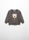 Bear little Fierce Applique Fleece Sweatshirt 13399