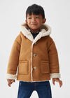 MN G Faux Shearling Suedette Coat Jacket 12850