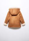 MN G Faux Shearling Suedette Coat Jacket 12850