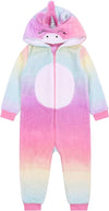 Primark Rainbow Unicorn Fur Zip Up Costume Bodysuit 13245