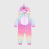 Primark Rainbow Unicorn Fur Zip Up Costume Bodysuit 13245