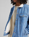 Bershka Sherpa Shearling Men Denim Jacket M167