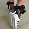 Girls Bow Fish Net Fashion Socks Stockings 2619