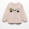 Embroided Panda Team Terry Sweatshirt 13330