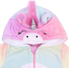 Primark Rainbow Unicorn Fur Zip Up Costume Bodysuit 13245