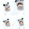 Panda Fur Mask Cap #2649