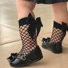 Girls Bow Fish Net Fashion Socks Stockings 2619