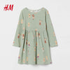 HM BALLERINA Green Full Sleeves Frock 12662