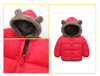 Kashmere Loaded Fur Dualside wear Red Hooded Puffer Jacket 8879