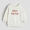 Best Sister Applique Terry Sweatshirt 13335