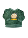 Pekkle Monster Fur Green Mustard Fleece Winter Set Tracksuit 13324