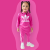 ADDS Pink Terry Tracksuit Crew Set 13432