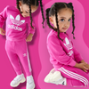 ADDS Pink Terry Tracksuit Crew Set 13432