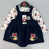 Minnie Mouse Quilted Blue Dungaree with Shirt Set 13250