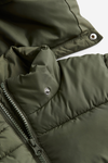 HM Green Water Repellent Hooded Puffer Jacket 13416