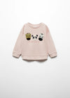 Embroided Panda Team Terry Sweatshirt 13330