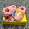 Peppa Friends Fur Waterproof Sole Pink Warm Winter Boots #2338 A