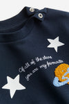 Galaxy Blue Applique Sweatshirt 13405