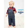 OSH KSH Red Check Denim Overalls Dungaree 12225