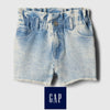 GAP Elastic Waist High Ride Light Rough Ends denim Shorts 13474