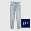 GA P High Rise Mom Jeans Acid Blue Denim Pant 13473