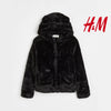 HM Luxury Mink Fur Teddy Bear Coat Jacket 12179