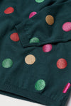 HM Color Polka Doted Dark Green Sweater 12590