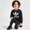 ADDS Black Terry Tracksuit Crew Set 13433